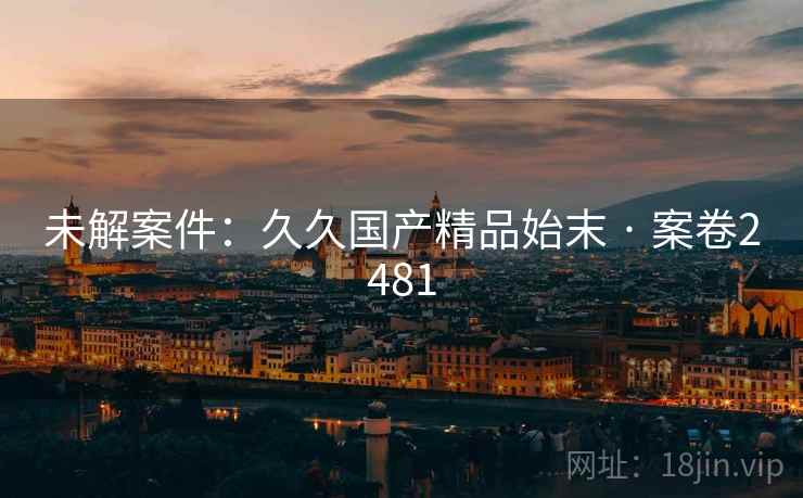 未解案件：久久国产精品始末 · 案卷2481