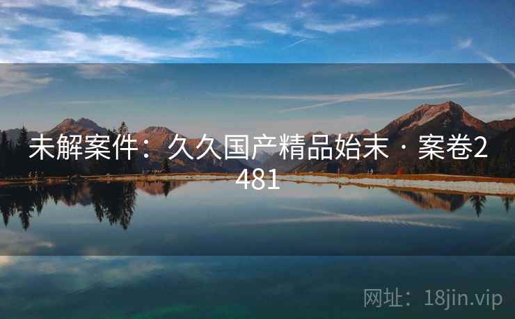 未解案件：久久国产精品始末 · 案卷2481