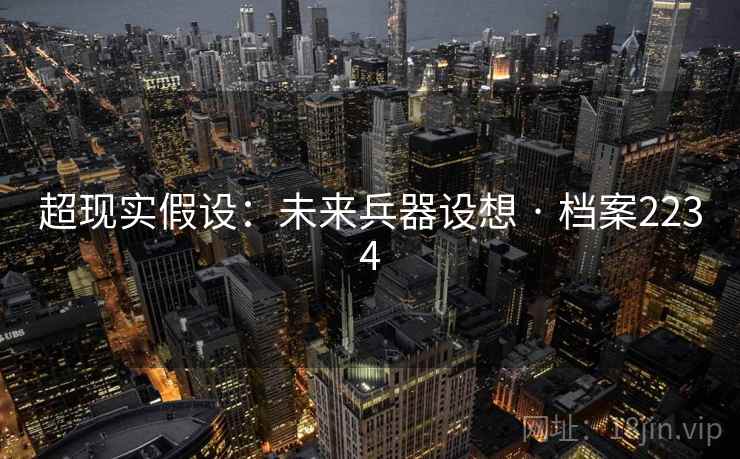 超现实假设：未来兵器设想 · 档案2234